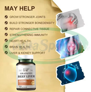 VitaSpring OEM Halal <strong>Iron</strong> Grass Fed Beef Liver <strong>Capsule</strong> Vitamin a Supplement Skin and Hair Beef Liver <strong>Capsules</strong> - Product Image 4