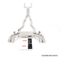 Silencieux d'échappement performant en acier inoxydable 304 ou titane avec son ronronnant pour BMW F91 F92 F93 M8 4.4T Catback avec valves