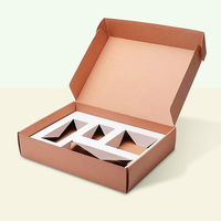 Boîtes télescopiques en carton ondulé personnalisées, durables, imperméables, en matériaux recyclés, avec doublure en mousse robuste, logo en relief, pour le commerce électronique