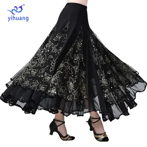 Women's Performance Wear Costumes Ballroom Dance Skirts Standard Dress Tango Waltz Modern for Women Adults Stage & Dancerwear