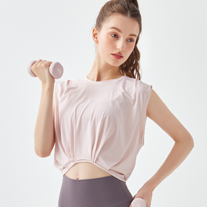 เสื้อกล้ามโยคะแขนกุดรัดรูปสำหรับผู้หญิง ขายส่ง เสื้อออกกำลังกายแห้งเร็ว ระบายอากาศได้ดี เหมาะสำหรับวิ่งและเล่นกีฬา - Product Image 6