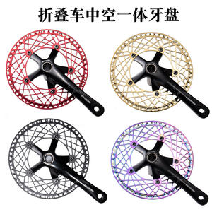 Biela Plegable Viaron de 170mm, de Aleación de Aluminio, Hueca e Integrada, Color Rojo - Product Image 5