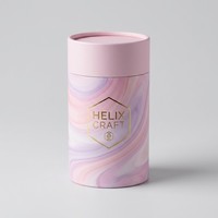 Boîte ronde en carton rigide de qualité médicale au toucher doux pour l'emballage de crème pour peaux sensibles, fabricant sur mesure