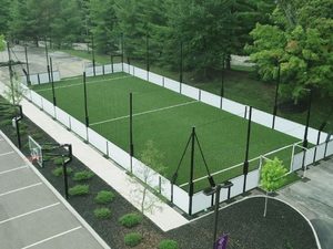 Terrain <span class=keywords><strong>de</strong></span> football SkyJade <span class=keywords><strong>Cage</strong></span> <span class=keywords><strong>avec</strong></span> <span class=keywords><strong>filet</strong></span> anti-balles et gazon artificiel sans remplissage, structure en acier galvanisé à chaud <span class=keywords><strong>avec</strong></span> éclairage 200W - Product Image 5