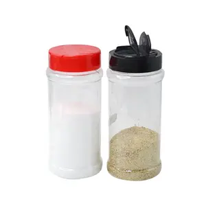 16oz 480ml PET plastic spice container spice jars salt shakers seasoning bottles herb shaker with lids