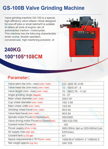 GS 100B Équipement d'entretien automobile, Rectifieuse de tiges de cylindre automobile - Product Image 3