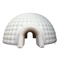 Dôme de tente gonflable personnalisé de 10 mètres de diamètre pour maison de neige, abri portable pour fêtes en extérieur