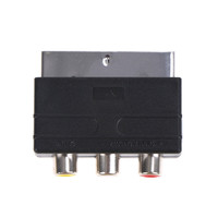 Adaptateur de câble Scart vers RCA 21pin RGB Scart faire vers 3RCA femelle AV Audio vidéo TV convertisseur