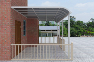<span class=keywords><strong>Auvent</strong></span> autoportant robuste avec base <span class=keywords><strong>métallique</strong></span> stable pour terrasse extérieure et ombrage d'événements - Product Image 4