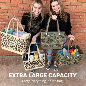 Sac de plage en EVA du fabricant, grand sac fourre-tout en caoutchouc, résistant à l'eau, lavable, sac de piscine pour maman de chien, accessoires de voyage pour animaux de compagnie, vente en gros - Product Image 6