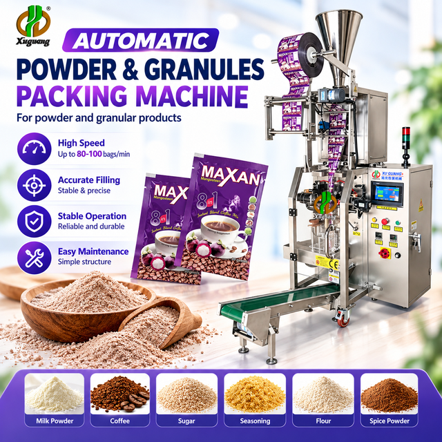 Automatic Easy Maintenance Small Granules Free-Flowing Granulated Sugar 80-100 Bags/Min Packaging Machines with Small Conveyor