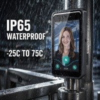 Terminal de Control de Acceso con Reconocimiento Facial de 8 Pulgadas, Aleación de Aluminio, Cámara Dual, IP65 Impermeable, con WiFi y Ethernet