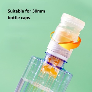 Vente Flash : Bouchon Distributeur à Pression en PET de Qualité Alimentaire pour <span class=keywords><strong>Bouteille</strong></span> d'Eau, Idéal pour Poudre de Matcha et <span class=keywords><strong>Chocolat</strong></span> Solide-Liquide, Emballé Individuellement - Product Image 3