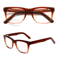Lüks mavi şeffaf dikdörtgen gerçek asetat monture lunettes şık lentes de mujer lunette vintage kadın gözlük ottico