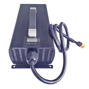 Pengisi daya pintar AC 220V 2200W, 10S 30V 32V untuk mobil listrik becak DC 36V/36.5V 45a 55a 60a