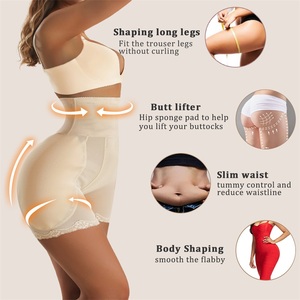 Venta al por mayor de las mujeres de talla grande Body Ladies Shaper Bragas Lift Butt acolchado glúteos Waister Trainer Shapewear Shorts para mujeres - Product Image 4
