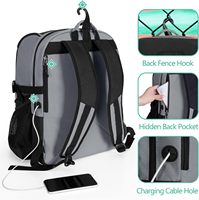 Sac de football personnalisé de haute qualité, sac de basketball, sac à dos avec compartiment pour ballon et chaussures