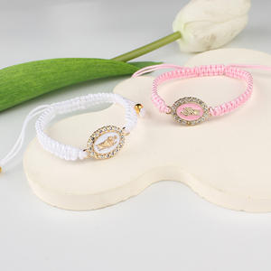 Pulsera Religiosa Ajustable de Hilo Trenzado con <span class=keywords><strong>la</strong></span> <span class=keywords><strong>Virgen</strong></span> Marí<span class=keywords><strong>a</strong></span>, Hecha <span class=keywords><strong>a</strong></span> Mano, en Existencia, para Mujeres y Hombres, para Oración - Product Image 6