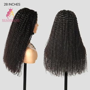 Peluca de Cabello Humano Brasileño al por <span class=keywords><strong>Mayor</strong></span> de Fábrica, 100% Cabello Virgen Remy, Larga, con Cierre de Encaje Transparente 5*5 HD - Product Image 1