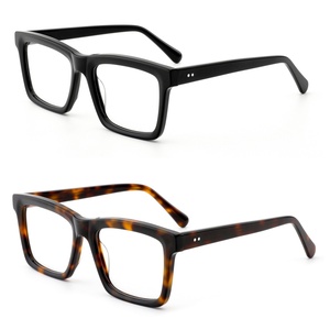 <span class=keywords><strong>2026</strong></span> Sunray 新款奢华设计师品牌镜框闪亮黑色方形眼镜男女高品质醋酸纤维光学眼镜制造商 - Product Image 4