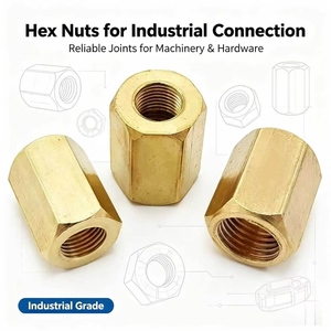 Suministro Directo de Fábrica: Tuercas de Acoplamiento de Latón, Tuercas Hexagonales de Latón Sólido, Conectores de Varilla Roscada Larga, Soluciones de Fijación, Servicio OEM - Product Image 4
