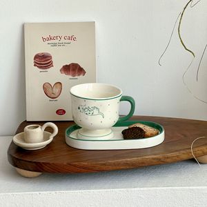 Taza Ghtful Cerc con asa, linda taza de desayuno femenina de verano, taza de agua de alto valor estético de China continental - Product Image 1