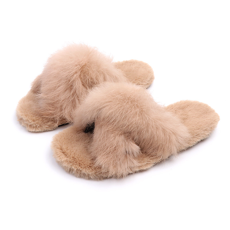 Fur Slippers Kids Slides Latest Design Fancy Shoes for Girls