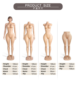 Fabriek Direct 2025 Winkel Realistische Bbl Mannelijke Vrouwelijke Full Body Mannequins Vrouwelijk Lichaam Met Hoofd Schouders - Product Image 6