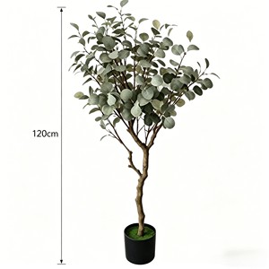 Charming faux eucalyptus garland with bendable stems for DIY wreath & home decor - Product Image 2