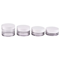 En stock, pot en PETG transparent haut de gamme, personnalisable, disponible en plastique PETG, pour l'emballage de crème de soin personnel, fabricants renommés