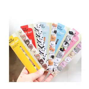 Nieuwe Kawaii Koreaanse Briefpapier Dier Bladwijzers Notities Papier Papeleria Sticky Index Tabs Leuke Memo Pad Voor Kinderen Schoolbenodigdheden