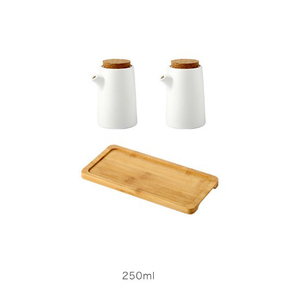 2 Cái Một Bộ Giấm Nhà Bếp Dầu Hương Vị Pot Gia Vị Pot Gia Vị Lưu Trữ Container Với Thìa Và Pallet - Product Image 4