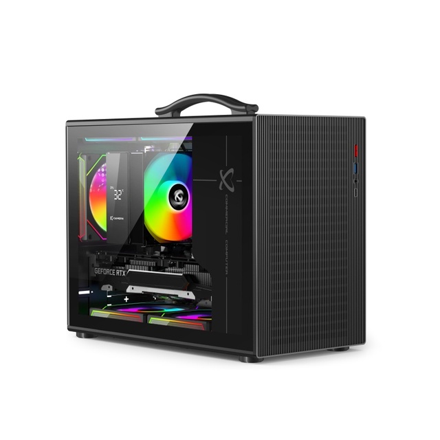 High Quality Aluminum Alloy Desktop Portable Micro ATX Gaming Computer Case MATX PC Computer Cases Gaming Case PC