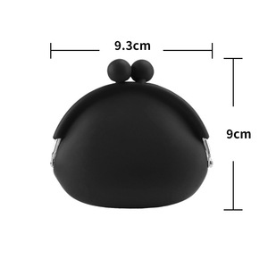 Porte-monnaie en silicone couleur macaron mignon, mini pochette portable pour écouteurs et clés, pour femmes et enfants, sac en silicone imperméable - Product Image 4