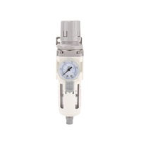 Vanne de régulation pneumatique série AW CHDLT AW3000-03, filtre de compresseur d'air, vanne de régulation de débit, champagne/blanc