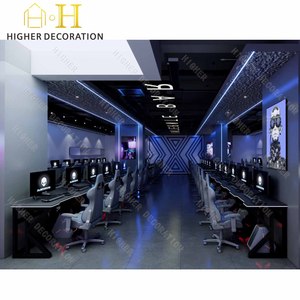 Cao cấp e-thể thao Internet quán cà phê Trò chơi câu lạc bộ đồ nội thất thanh Bộ Bàn máy tính và phòng trò chơi lớn đi văng - Product Image 3