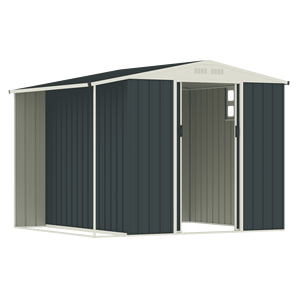 Cobertizo de almacenamiento de <span class=keywords><strong>metal</strong></span> para exteriores, cobertizo de jardín para herramientas, cobertizo de almacenamiento de leña, - Product Image 3