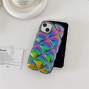 Custodia per telefono geometrica con diamante Aurora 3D per <span class=keywords><strong>iPhone</strong></span> 15 <span class=keywords><strong>pro</strong></span> <span class=keywords><strong>max</strong></span> 14 13 12 <span class=keywords><strong>11</strong></span> Cover Laser colorato Anti-goccia di <span class=keywords><strong>protezione</strong></span> - Product Image 3