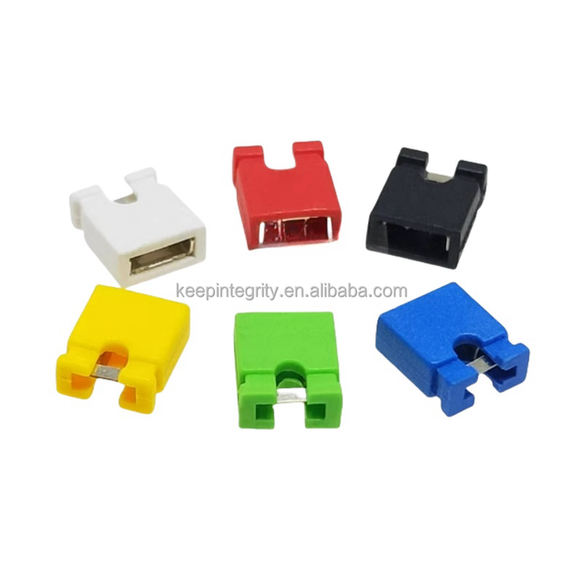 Jumper Cap 2.54MM Short-Circuit Block Pin Connector White Black Yellow Blue Green Red Colors Short-Circuit Connector Accessories
