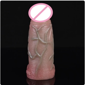 Funda de silicona realista para pene, masturbador masculino, anillo para pene, juguetes sexuales elásticos para hombres, tacto de piel. - Product Image 4