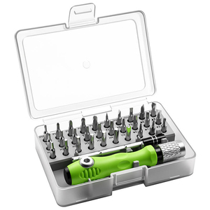 Juego de Destornilladores Portátiles Multifuncionales de Grado Industrial de <span class=keywords><strong>32</strong></span> Piezas con Puntas para Tuercas en Estuche de Plástico para Reparaciones Domésticas - Product Image 1