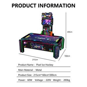 Table de hockey sur air en métal de luxe à monnayeur, machine de jeu d'arcade d'intérieur avec garantie d'un an - <span class=keywords><strong>Sport</strong></span> amusant pour tous les âges - Product Image 4