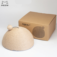 Dôme à gratter pour chat en sisal en gros avec boule en sisal intégrée, jouet à gratter pour animaux de compagnie