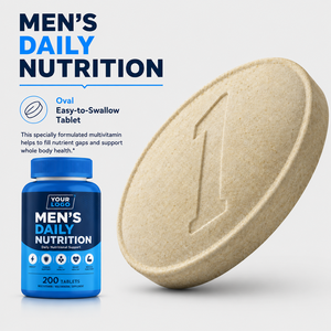 Comprimés Multivitaminés pour Hommes à Marque Blanche, Faible MOQ, Certifiés BPF, Vitamine D, Complexe B, Zinc, Magnésium, Vitalité et Bien-être Immunitaire - Product Image 1