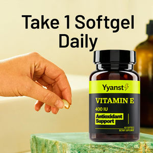 แคปซูลวิตามินอีแบบซอฟเจล ปราศจากกลูเตน ได้รับการรับรองฮาลาล ผลิตแบบ OEM/ODM สำหรับสุขภาพภูมิคุ้มกัน ดวงตา และความงาม ปราศจากน้ำตาลและคาร์โบไฮเดรต - Product Image 2