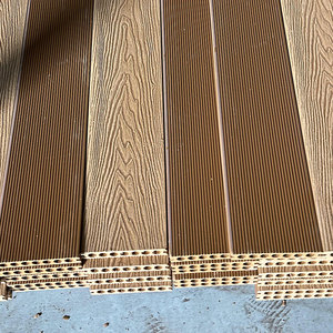 Madera Plástico Compuesto WPC Decking Piso <span class=keywords><strong>Terraza</strong></span> Color Natural para uso externo para yate Piso Teak Ipe para parque al aire libre - Product Image 4