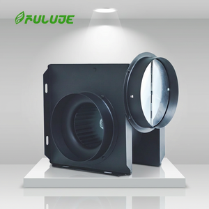 Ventilateur de gaine silencieux anti-refoulement AC 8 pouces à pales en acier, moteur CC sans balais 220V pour ventilation intérieure OEM/ODM - Product Image 1