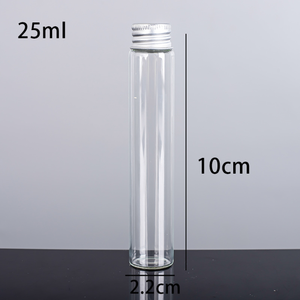 투명 붕규산 유리 테스트 튜브 병 6ml 8ml 12ml 20ml 캔디 식품 유리 항아리 커버 - Product Image 3