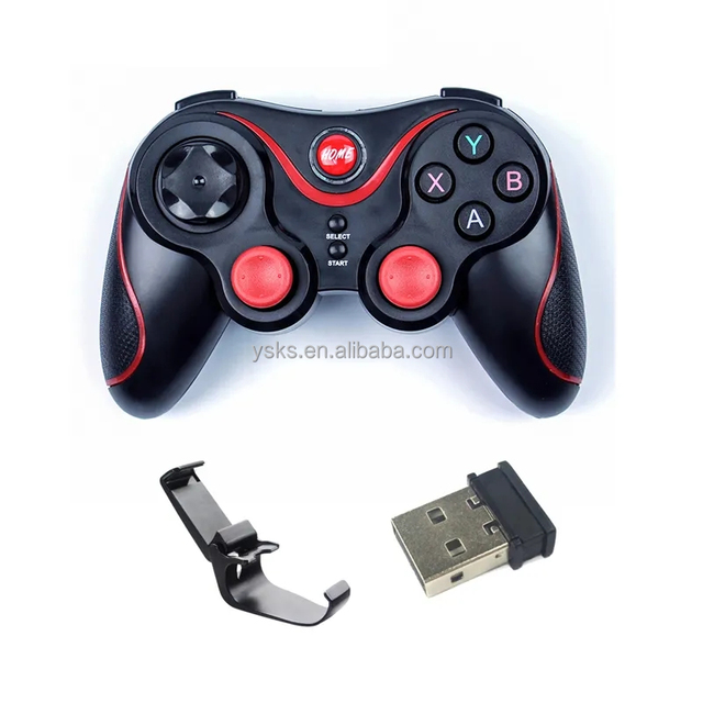 2.4G T3 BT Wireless Gaming Remote Controller for IOS Android Gamepad Joystick Manette for PC Joypad with Holder
