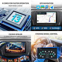 Autoradio 9 pouces pour VW, navigation GPS universelle, DSP, TPMS, CarPlay, Android Auto, montage sur tableau de bord, garantie 1 an, USB